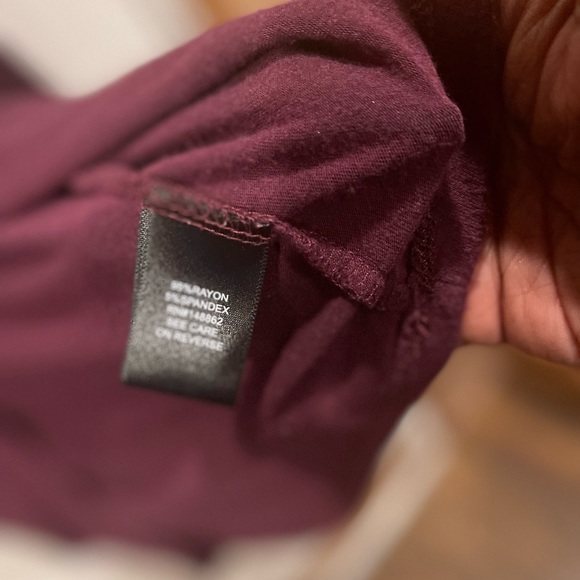 Beautiful Burgundy Flowered Sleeve hoodie Torrid Top - Picture 8 of 12